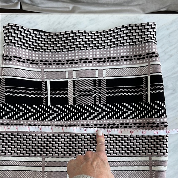 EYEDOLL for Anthropologie Geometric Patterned Ruffled Midi Skirt - Picture 13 of 13